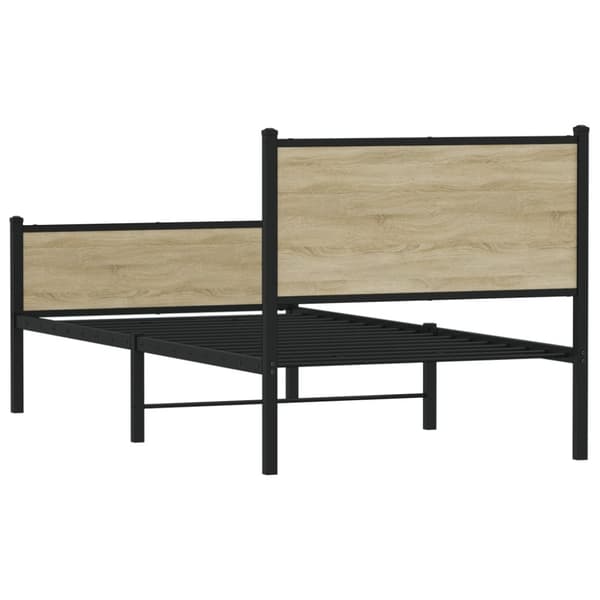 sengeramme uden madras 100x200 cm metal sonoma-eg