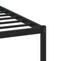 Miniatyrbillede 8 af 10: sengeramme med sengegavl 80x200 cm metal brun egetræsfarve