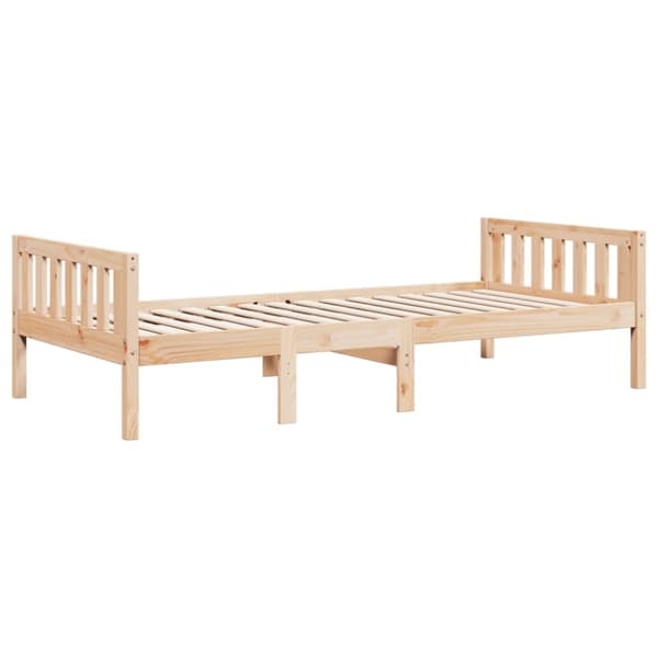 juniorseng uden madras 80x200 cm massivt fyrretræ