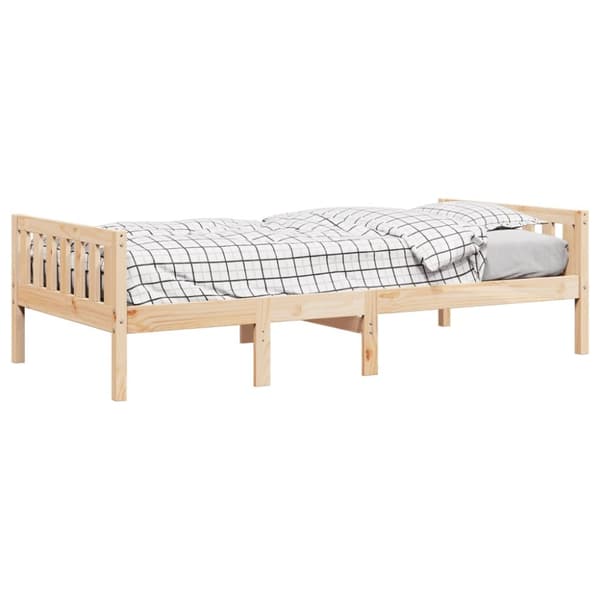 juniorseng uden madras 80x200 cm massivt fyrretræ