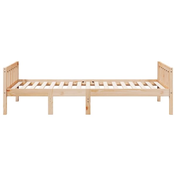 juniorseng uden madras 80x200 cm massivt fyrretræ