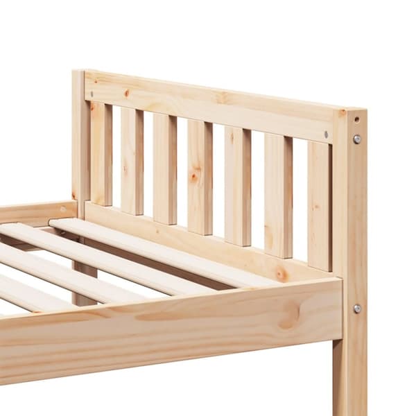juniorseng uden madras 80x200 cm massivt fyrretræ