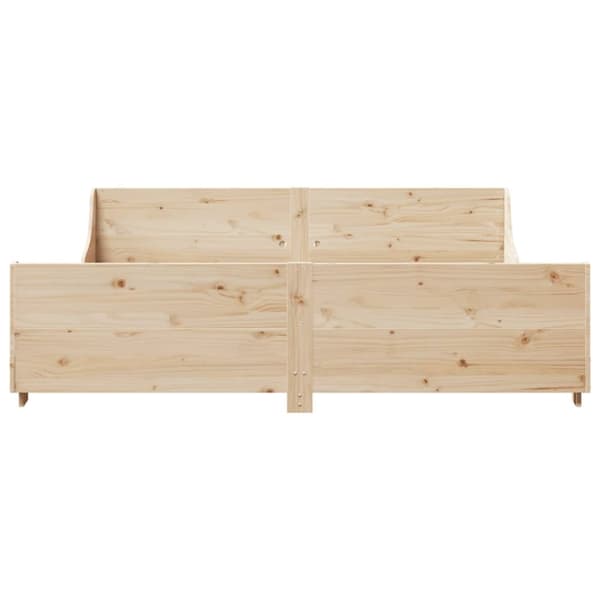sengeramme uden madras 180x200 cm massivt fyrretræ
