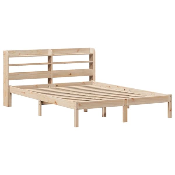 sengeramme uden madras 120x200 cm massivt fyrretræ