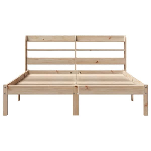 sengeramme uden madras 120x200 cm massivt fyrretræ