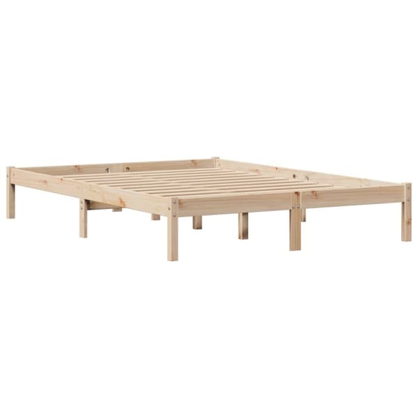 sengeramme uden madras 120x200 cm massivt fyrretræ