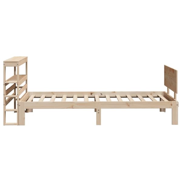 sengeramme med sengegavl 90x200 cm massivt fyrretræ