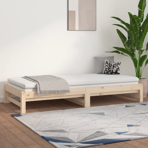 Sohvasänky ulosvedettävä 2x (80x200) cm täysi mänty