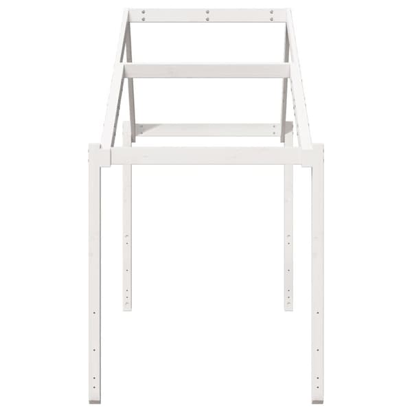 stel til husseng 213x95,5x144,5 cm massivt fyrretræ hvid