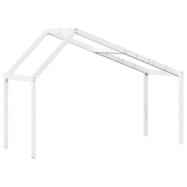 stel til husseng 213x95,5x144,5 cm massivt fyrretræ hvid
