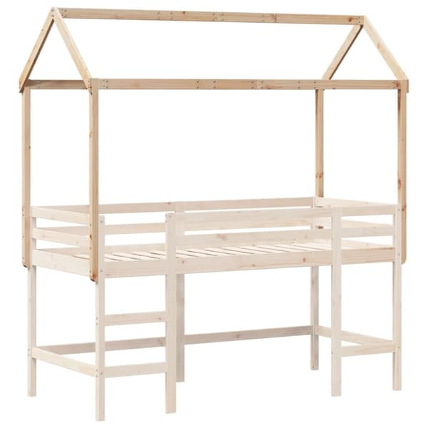 stel til husseng 217x85,5x154 cm massivt fyrretræ
