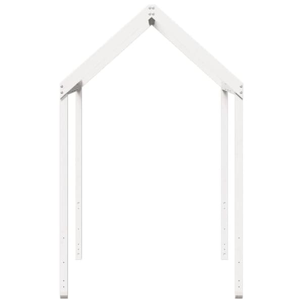 stel til husseng 207x80,5x151,5 cm massivt fyrretræ hvid