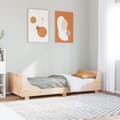 Miniatyrbillede 1 af 9: sengeramme uden madras 90x200 cm massivt fyrretræ