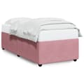 Miniatyrbillede 1 af 9: sengeramme 90x190 cm fløjl pink