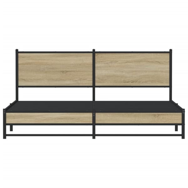 sengeramme uden madras 180x200 cm metal sonoma-eg