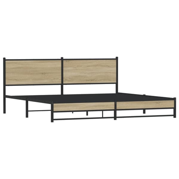 sengeramme uden madras 193x203 cm metal sonoma-eg