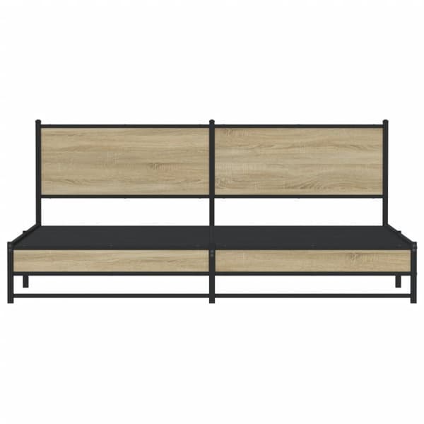 sengeramme uden madras 193x203 cm metal sonoma-eg