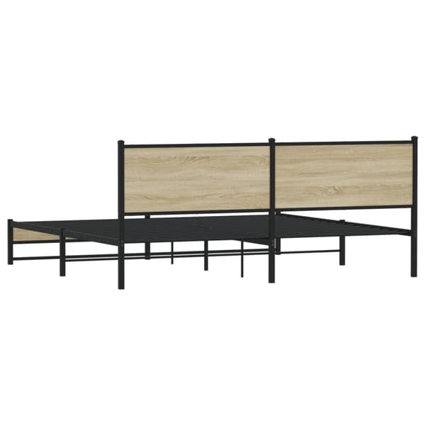 sengeramme uden madras 193x203 cm metal sonoma-eg