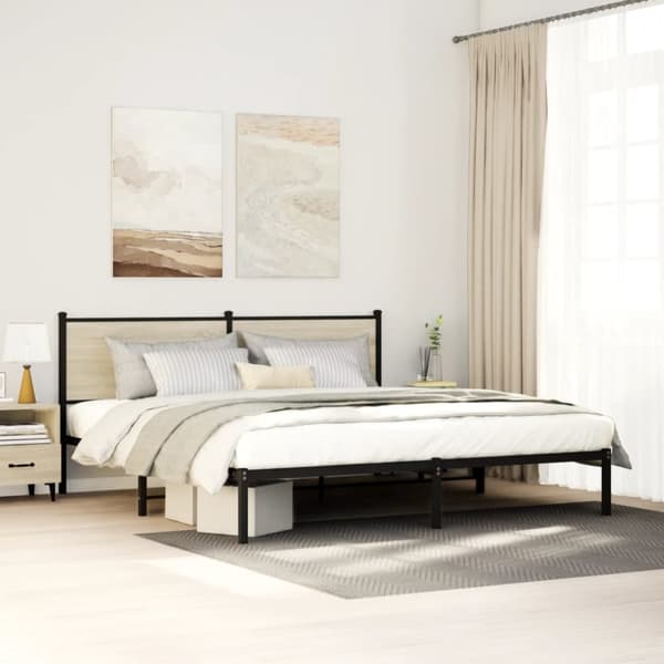 sengeramme uden madras 180x200 cm metal sonoma-eg
