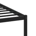 Miniatyrbillede 8 af 10: sengeramme uden madras 193x203 cm metal røget egetræsfarve
