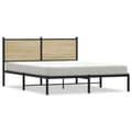 Miniatyrbillede 1 af 10: sengeramme uden madras 140x200 cm metal sonoma-eg