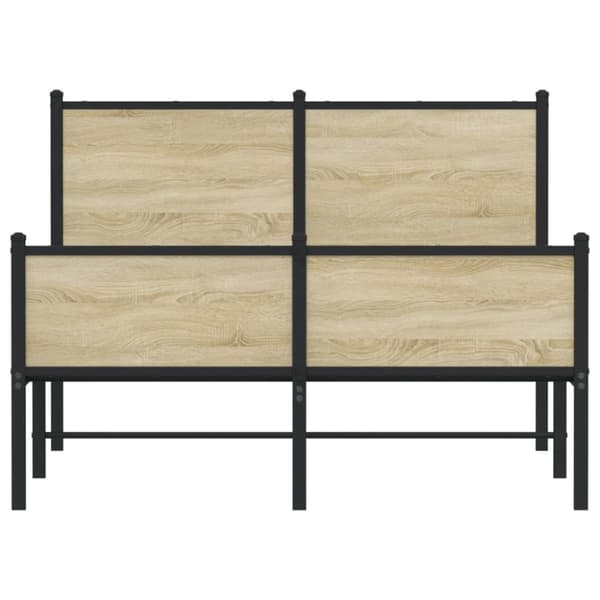 sengeramme uden madras 120x200 cm metal sonoma-eg