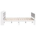Miniatyrbillede 5 af 10: sengeramme med sengegavl 140x190 cm massivt fyrretræ hvid