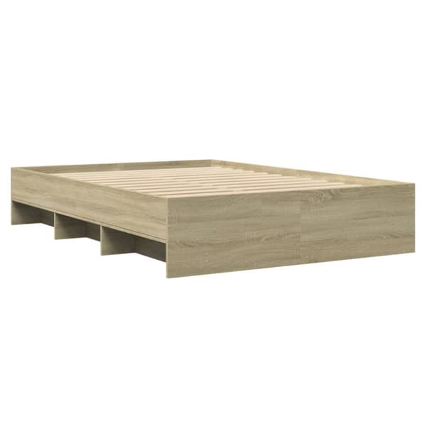 sengeramme 140x190 cm uden madras konstrueret træ sonoma-eg