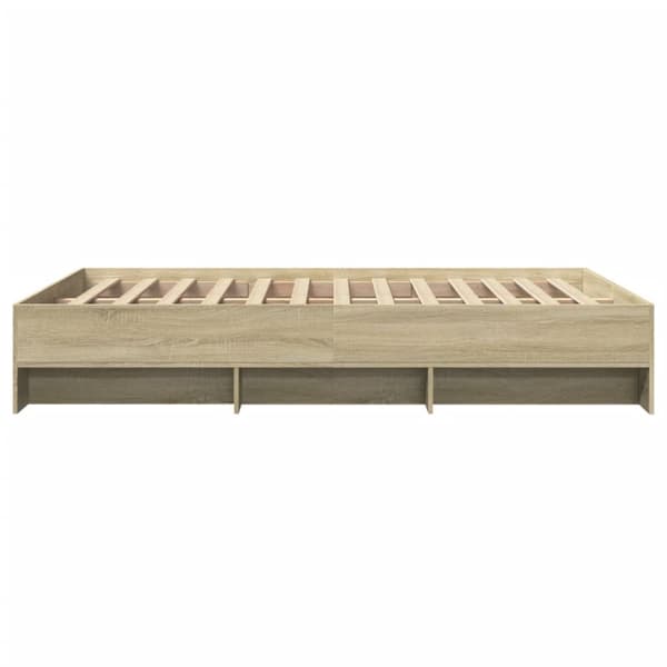 sengeramme 140x190 cm uden madras konstrueret træ sonoma-eg
