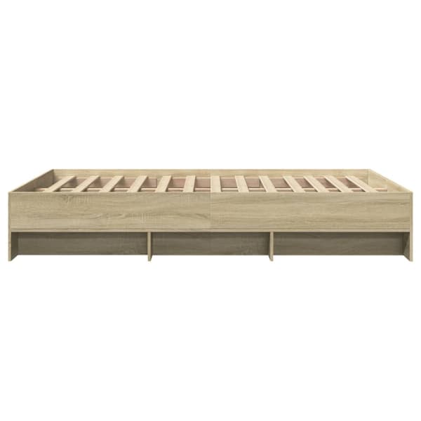 sengeramme 120x190 cm uden madras konstrueret træ sonoma-eg