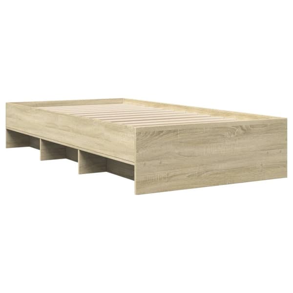 sengeramme 90x190 cm uden madras konstrueret træ sonoma-eg