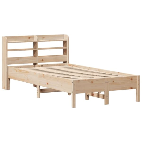 sengeramme uden madras 75x190 cm massivt fyrretræ