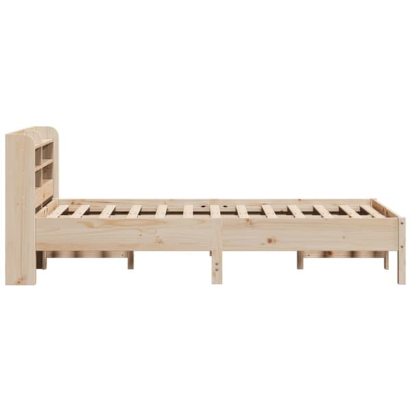 sengeramme uden madras 75x190 cm massivt fyrretræ