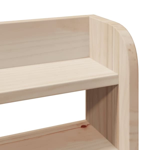 sengeramme uden madras 75x190 cm massivt fyrretræ