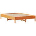Miniatyrbillede 7 af 10: sengeramme uden madras 150x200 cm massivt fyrretræ gyldenbrun