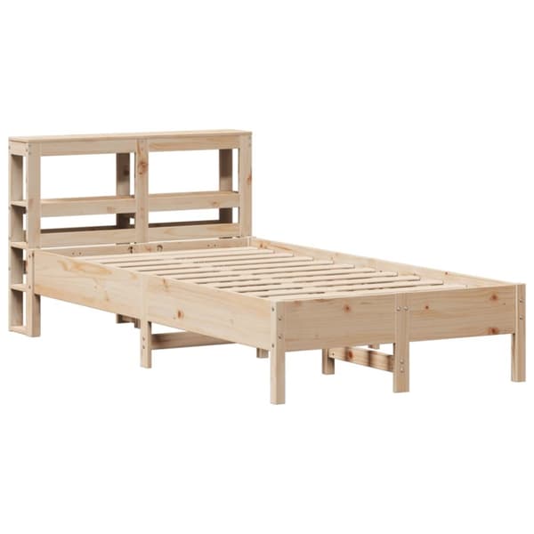 sengeramme uden madras 75x190 cm massivt fyrretræ