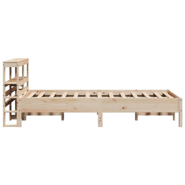 sengeramme uden madras 75x190 cm massivt fyrretræ