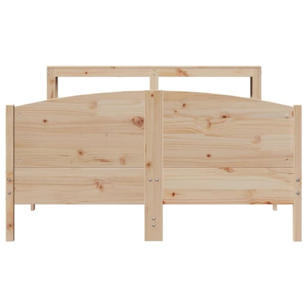 sengeramme uden madras 120x200 cm massivt fyrretræ