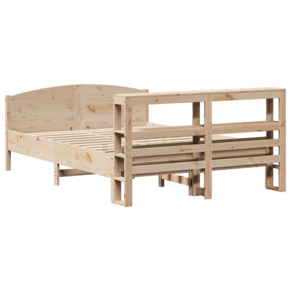 sengeramme uden madras 120x200 cm massivt fyrretræ