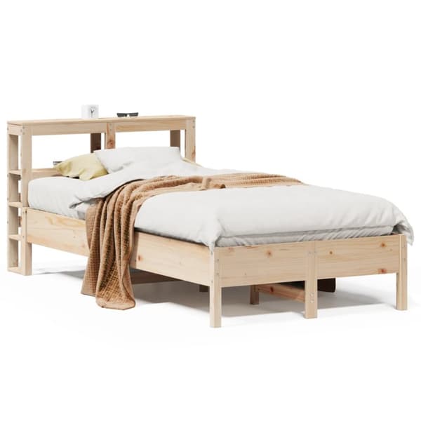 sengeramme uden madras 120x190 cm massivt fyrretræ