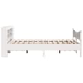 Miniatyrbillede 7 af 10: sengeramme med sengegavl 140x200 cm massivt fyrretræ hvid