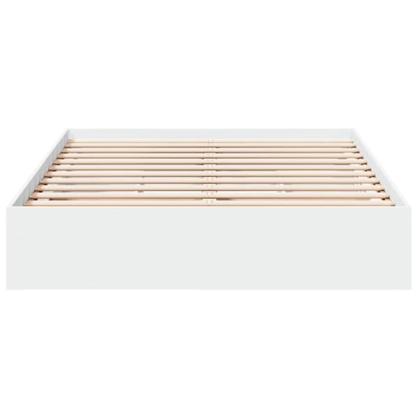 sengeramme med skuffer 120x200 cm konstrueret træ hvid