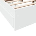 Miniatyrbillede 8 af 10: sengeramme med skuffer 120x200 cm konstrueret træ hvid
