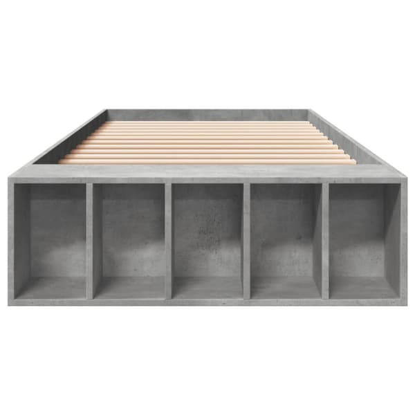 sengeramme 90x200 cm konstrueret træ betongrå