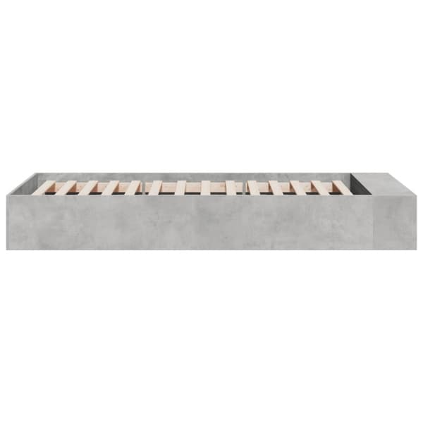 sengeramme 90x200 cm konstrueret træ betongrå