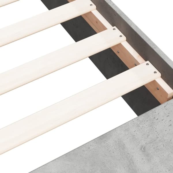 sengeramme 90x200 cm konstrueret træ betongrå