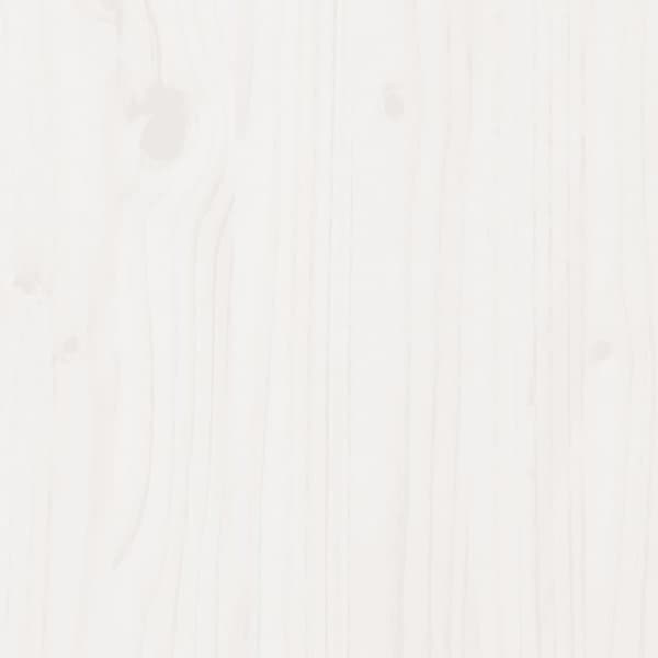 sengeramme uden madras 135x190 cm massivt fyrretræ hvid