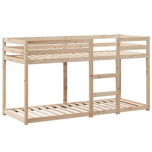 Våningssäng med tak 80x200 cm massiv furu