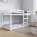 Miniatyrbillede 1 af 8: køjeseng 90x200 cm massivt fyrretræ hvid