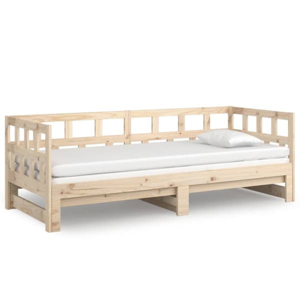 Dagbädd utdragbar massiv furu 2x(90x200) cm